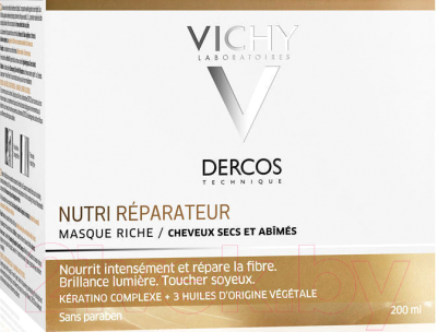 Маска для волос Vichy Dercos интенсивное питание и восстановление (200мл)