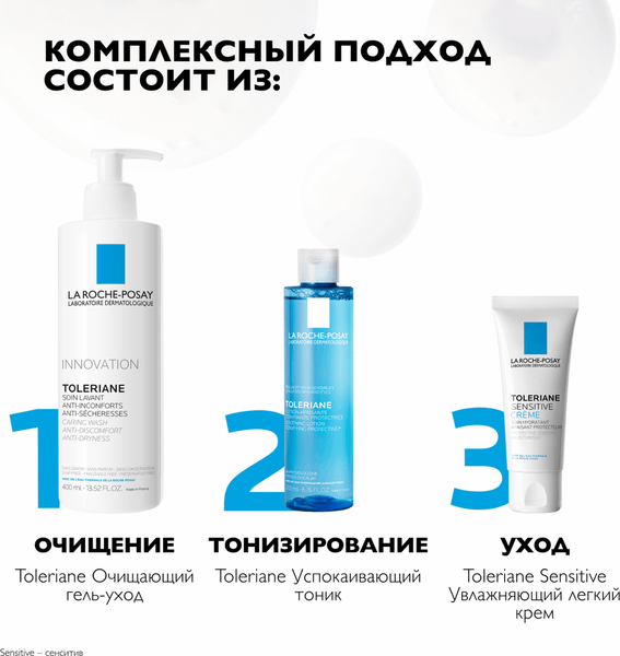 Гель для умывания La Roche-Posay Toleriane для чувствительной кожи (400мл)