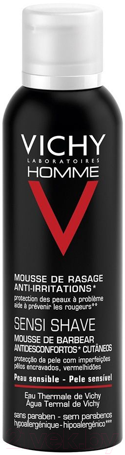 Пена для бритья Vichy Homme против раздражения кожи (200мл)