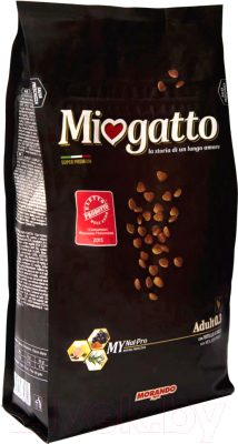 Сухой корм для кошек Miogatto Adult 0.3 Chicken Veal&Barley (1.5кг)