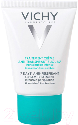 Антиперспирант-крем Vichy Deodorants избыточное потоотделение. 7 дней (30мл)