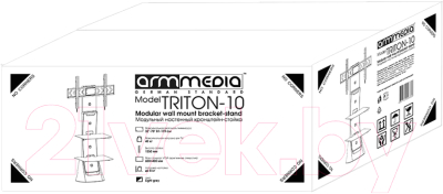 Кронштейн под аппаратуру ARM Media Triton-10 (черный)