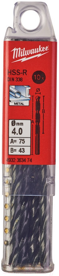 Набор сверл Milwaukee HSS-R 4932363474