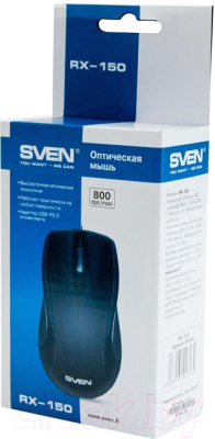 Мышь Sven RX-150 USB (черный)