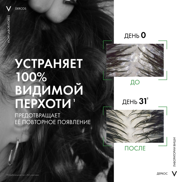 Шампунь для волос Vichy Dercos против перхоти для нормальных и жирных волос (200мл)