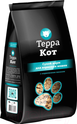 Сухой корм для кошек ТерраКот С норвежским лососем TRK006 (2кг)