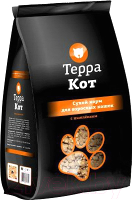 Сухой корм для кошек ТерраКот С цыпленком TRK005 (2кг)