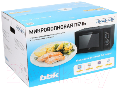 Микроволновая печь BBK 23MWS-822M/B (черный)