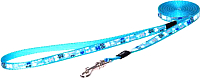 

Поводок Rogz, Lapz Trendy Lijn Lang Blue Bones M 16мм /RHLL523B