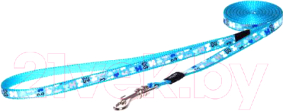 

Поводок Rogz, Lapz Trendy Lijn Lang Blue Bones M 16мм /RHLL523B
