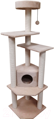Комплекс для кошек Cat House Торнадо (хлопок бежевый)
