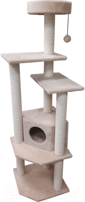 Комплекс для кошек Cat House Торнадо (хлопок бежевый)