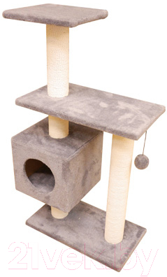 Комплекс для кошек Cat House Буран 1.06 (хлопок серый)