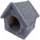 Домик-когтеточка Cat House Будка 0.38 (серый) - 