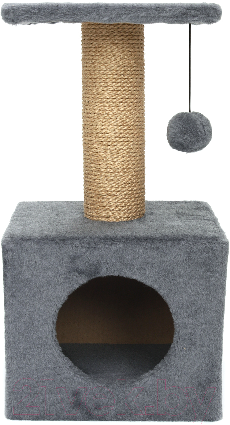 Комплекс для кошек Cat House 0.65 (джут серый) — фото 2