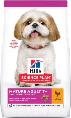 Сухой корм для собак Hill's Science Plan Mature Adult 7+ Small & Miniature (1.5кг)