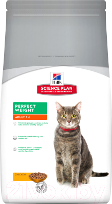 

Корм для кошек Hill's, Science Plan Adult Perfect Weight