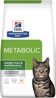 Сухой корм для кошек Hill's Prescription Diet Metabolic Weight Managment Chicken (0.25кг)