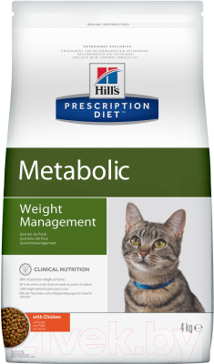 Сухой корм для кошек Hill's Prescription Diet Metabolic Weight Managment Chicken (4кг)