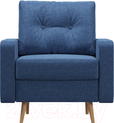 Кресло мягкое Woodcraft Пюре (синяя шерсть)