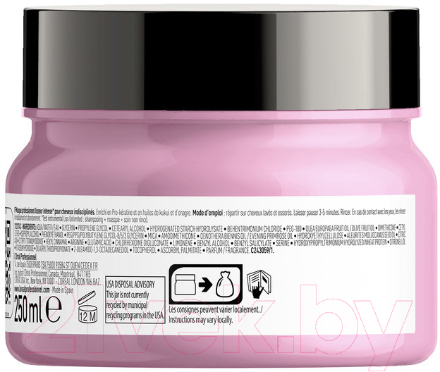 Маска для волос L'Oreal Professionnel Serie Expert Liss Unlimited (250мл)