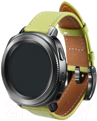 Ремешок для умных часов Samsung Gear Sport Classic / GP-R600BREEBAE (оливковый зеленый)