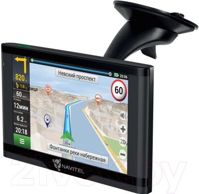 GPS навигатор Navitel E500 Magnetic с ПО (+предустановленный комплект карт)