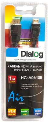Кабель Dialog HC-A0718B (1.8м)