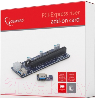 Адаптер Cablexpert RC-PCIEX-03