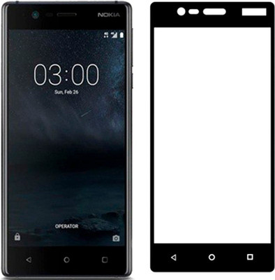 Защитное стекло для телефона Case Full Screen, для Nokia 3 глянец (черный) -