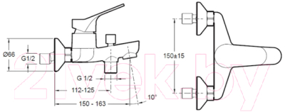 Смеситель Jacob Delafon Brive E75766-CP