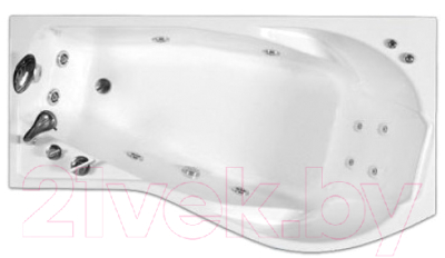 Ванна акриловая Triton Мишель 180x96 L Базовая (с гидромассажем)