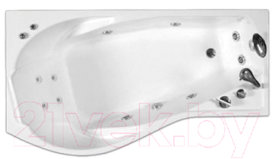 Ванна акриловая Triton Мишель 170x96 R Базовая (с гидромассажем)