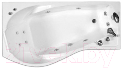 Ванна акриловая Triton Мишель 170x96 R Стандарт (с гидромассажем)