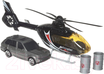 Набор игрушечной техники Big Motors Вертолет и машинка / JL81009-2