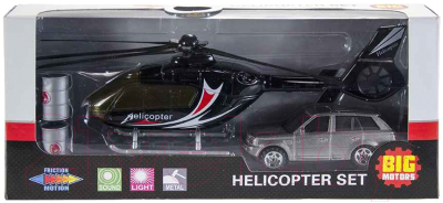 Набор игрушечной техники Big Motors Вертолет и машинка / JL81009-2