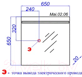 Зеркало Aqwella Майами / Mai.02.06