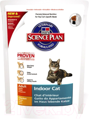 Сухой корм для кошек Hill's Science Plan Adult Indoor Cat (0.3кг)