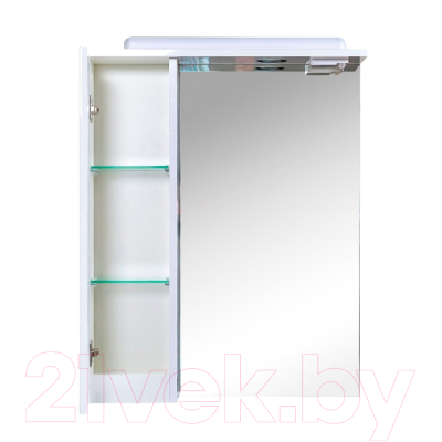 Шкаф с зеркалом для ванной Аква Родос Квадро 60 L / АР0001761