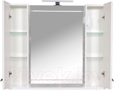 Шкаф с зеркалом для ванной Аква Родос Империал 95 / АР0002071 (венге)