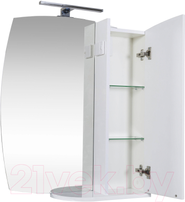 Шкаф с зеркалом для ванной Аква Родос Глория / ZGLP65R
