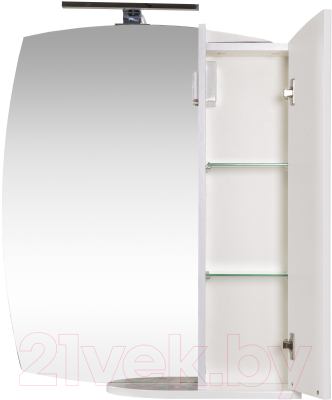 Шкаф с зеркалом для ванной Аква Родос Глория / ZGLP65R