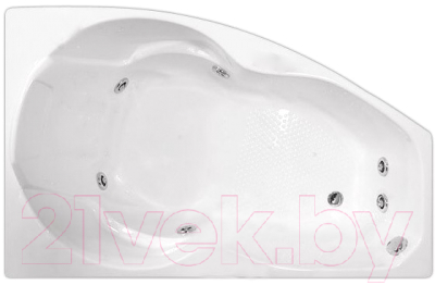 Ванна акриловая Triton Бриз 150x95 L Базовая (с гидромассажем)