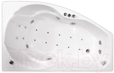 Ванна акриловая Triton Лайма 160x95 L Люкс (с гидромассажем)