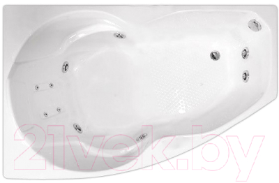 Ванна акриловая Triton Бриз 150x95 R Стандарт (с гидромассажем)