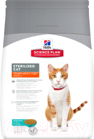 Сухой корм для кошек Hill's Science Plan Young Adult Sterilised Cat Tuna (3.5кг)