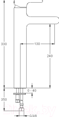 Смеситель Jacob Delafon Singulier E10861-CP