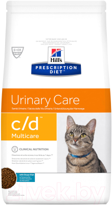 

Корм для кошек Hill's, Prescription Diet Urinary Care c/d Multicare Ocean Fish