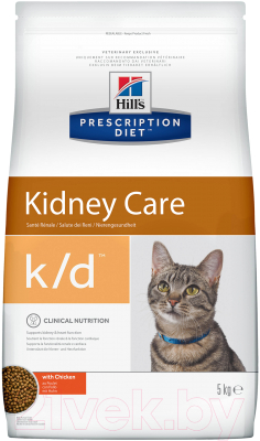

Корм для кошек Hill's, Prescription Diet Kidney Care k/d Chicken