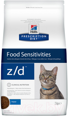 Сухой корм для кошек Hill's Prescription Diet Food Sensitivities z/d Original (2кг)